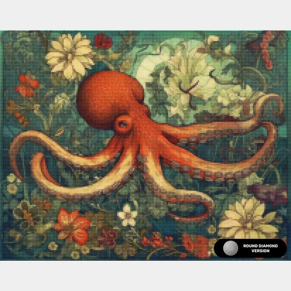 Flowery Depths - Diamond Painting - Large