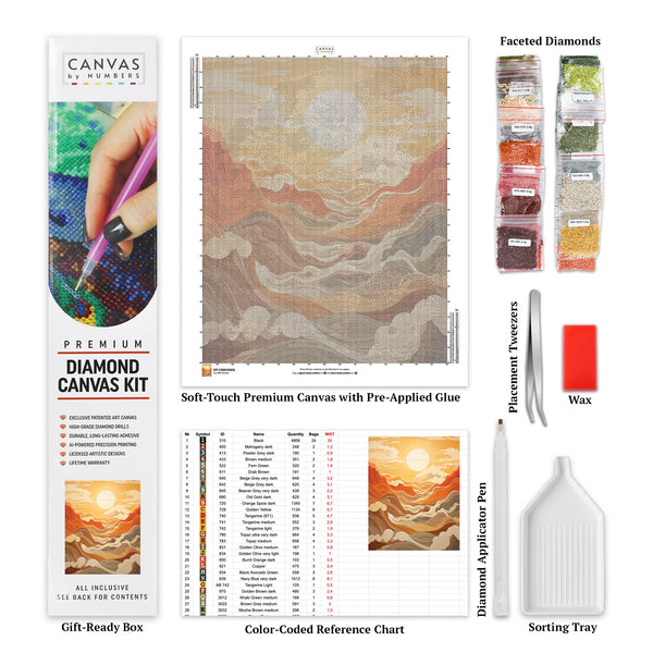 Sunkissed Waters - Diamond Painting - Dimensione Standard