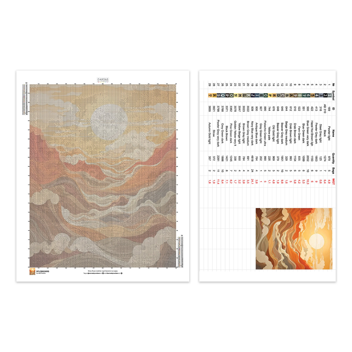 Sunkissed Waters - Diamond Painting - Dimensione Standard