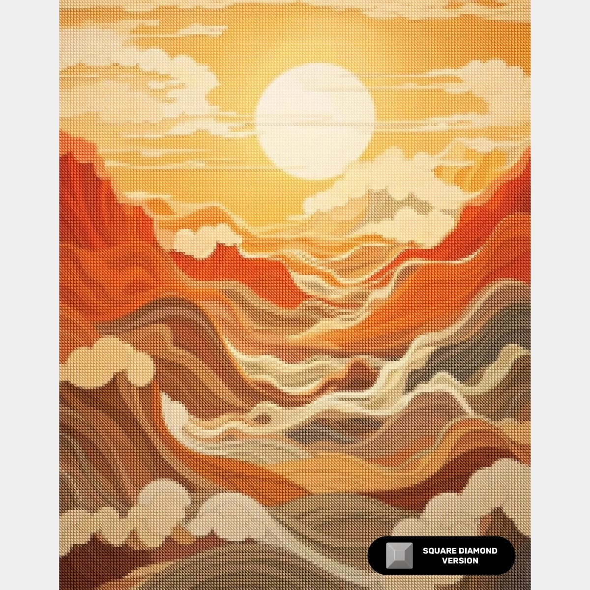 Sunkissed Waters - Diamond Painting - Dimensione Standard