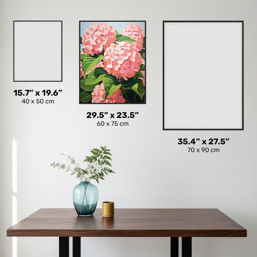 Hortensias - Diamond Painting - Grand format