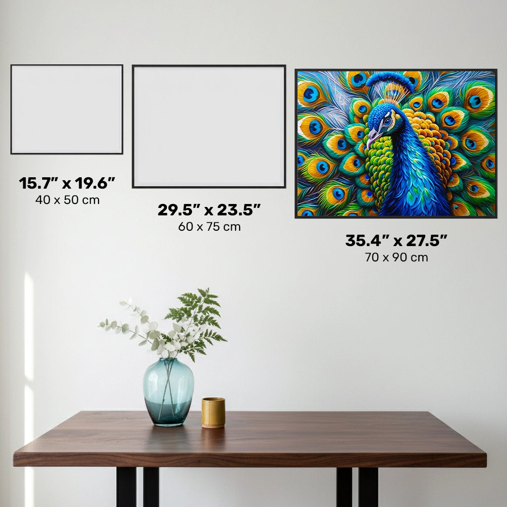 Royal Peacock Painting - Diamond Painting - X-Large