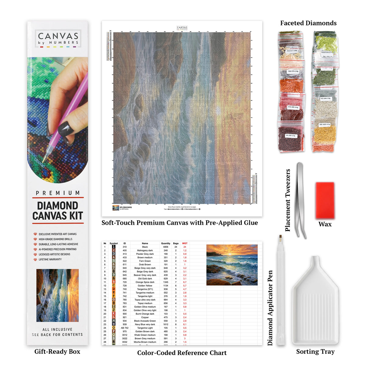 Ocean Sunrise - Diamond Painting - X-Large