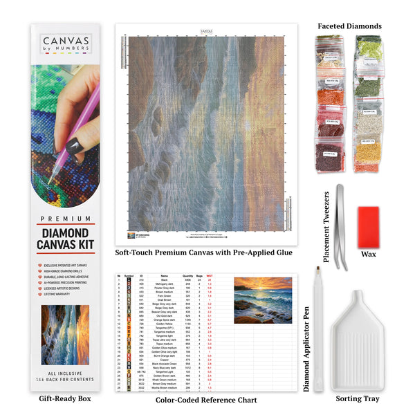 Ocean Sunrise - Diamond Painting - X-Large