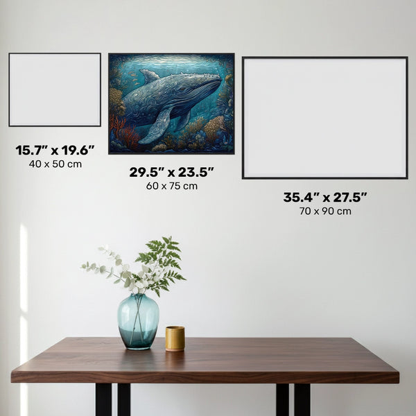 Knölval - Diamantmålning - Stor