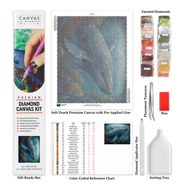 Knölval - Diamantmålning - Stor