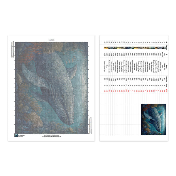 Knölval - Diamantmålning - Stor