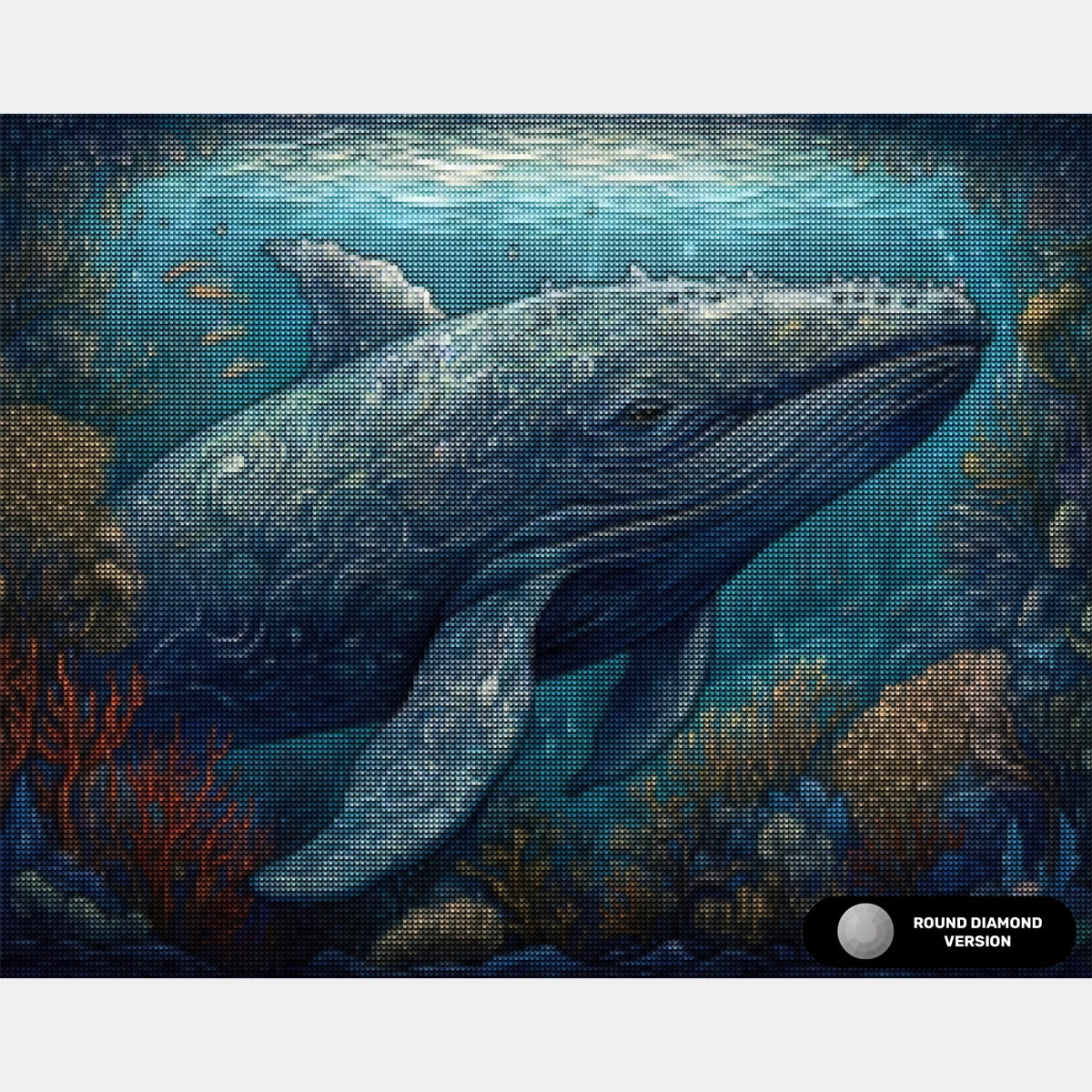 Knölval - Diamantmålning - Stor