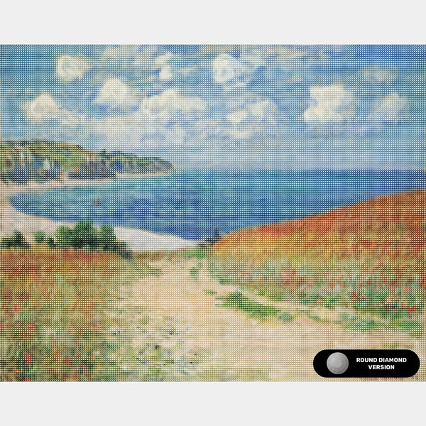 "Sentiero nei campi di grano a Pourville - Diamond Painting - Grande"