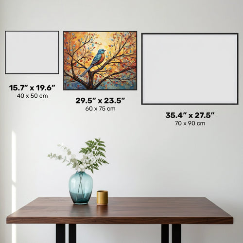 Kit di Diamond Painting Eastern Bluebird - Grande