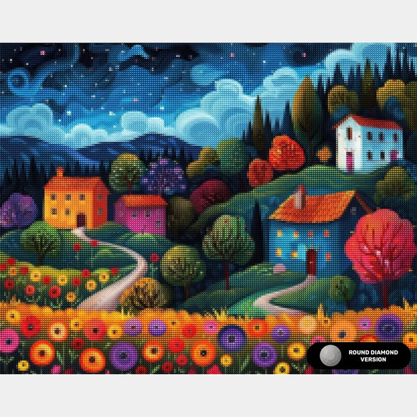 Colorful Garden Path - Diamond Painting - Large