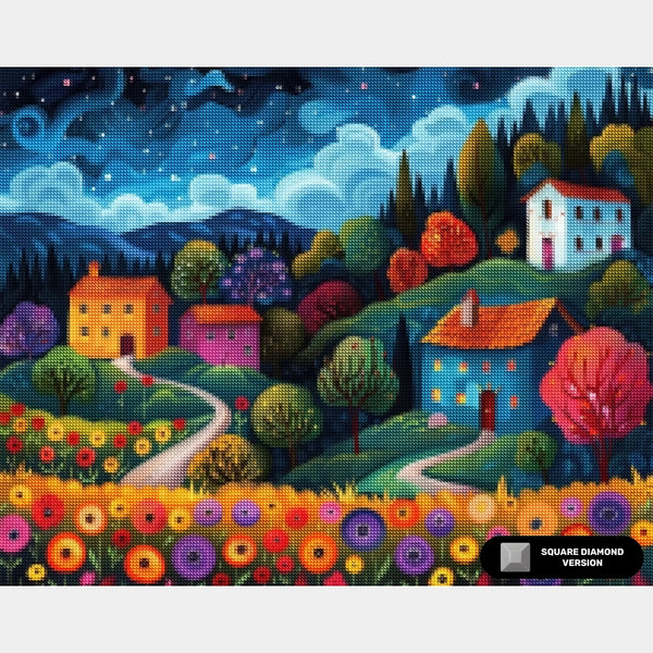 Colorful Garden Path - Diamond Painting - Large