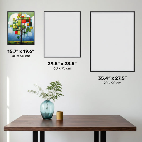 Bauhaus Green Tree - Pintura de Diamantes - Tamaño Estándar