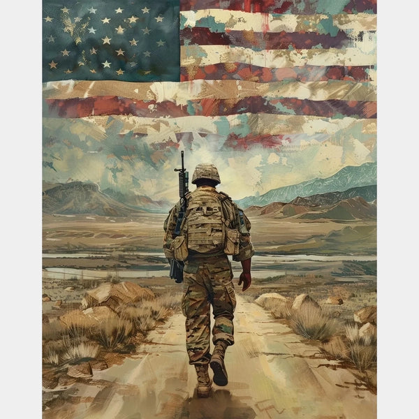 Homecoming Soldier - Diamond Painting - Large