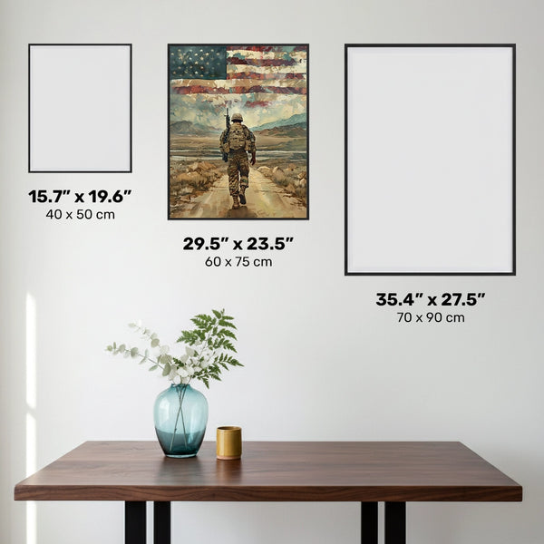 Hemkomstsoldat - Diamantmålning - Stor