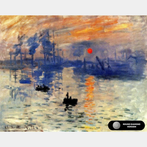 Impression Sunrise - Diamond Painting - Standard Size