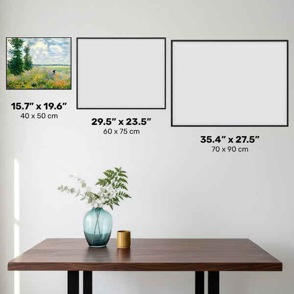 Campi di papaveri vicino ad Argenteuil - Kit di pittura con diamanti - Dimensione standard