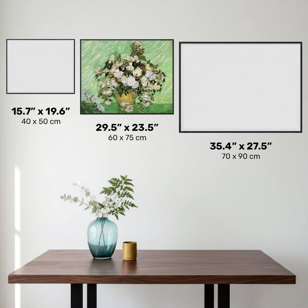 Vase with Pink Roses - Diamond Painting - Large