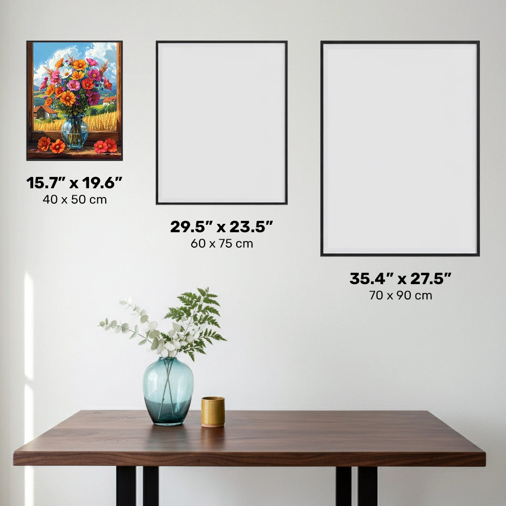 Bouquet Estivo - Pittura con Diamanti - Dimensione Standard