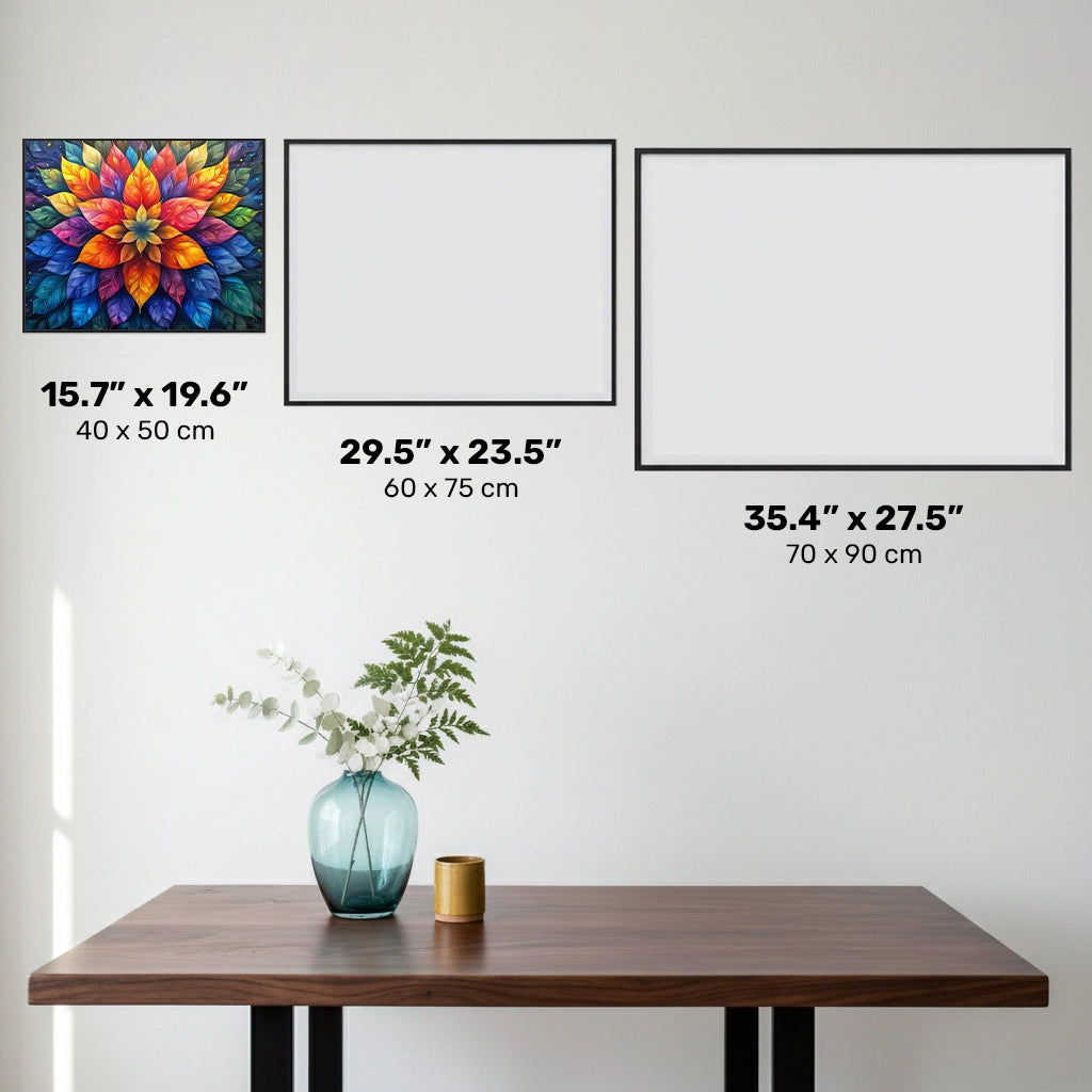 Mandala Cosmic Bloom - Pittura con Diamanti - Dimensione Standard