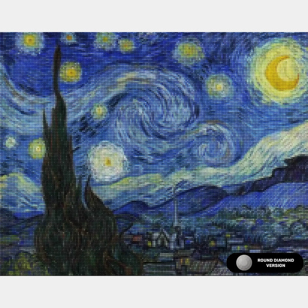 Stjärnklar natt - Diamantmålning - Stor