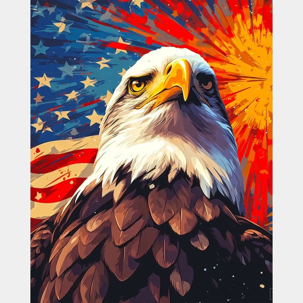 Eagle of Liberty - Diamond Painting - Standard Size