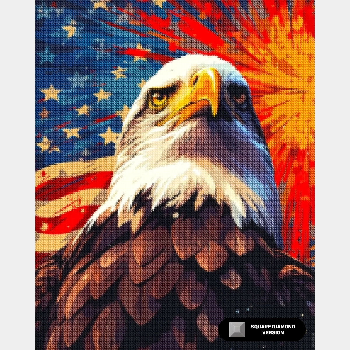 Eagle of Liberty - Diamond Painting - Standard Size