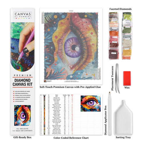 Whimsical Eye - Diamond Painting - Standard Size