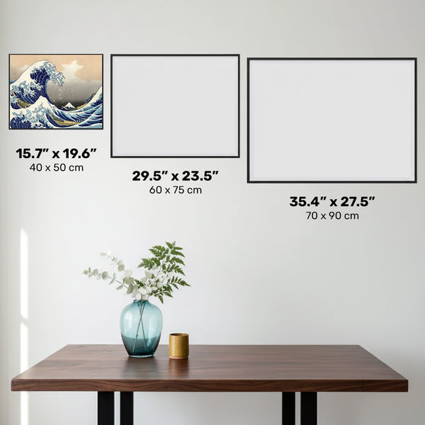 'The Great Wave - Diamond Painting - Standardstorlek'