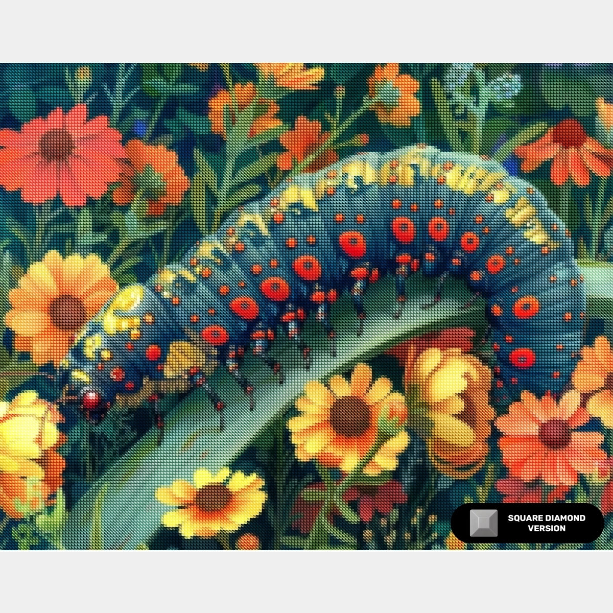 Oruga Herbácea - Pintura de Diamante - Extra Grande