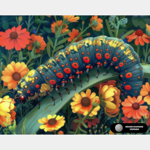 Herbaceous Caterpillar - Diamond Painting