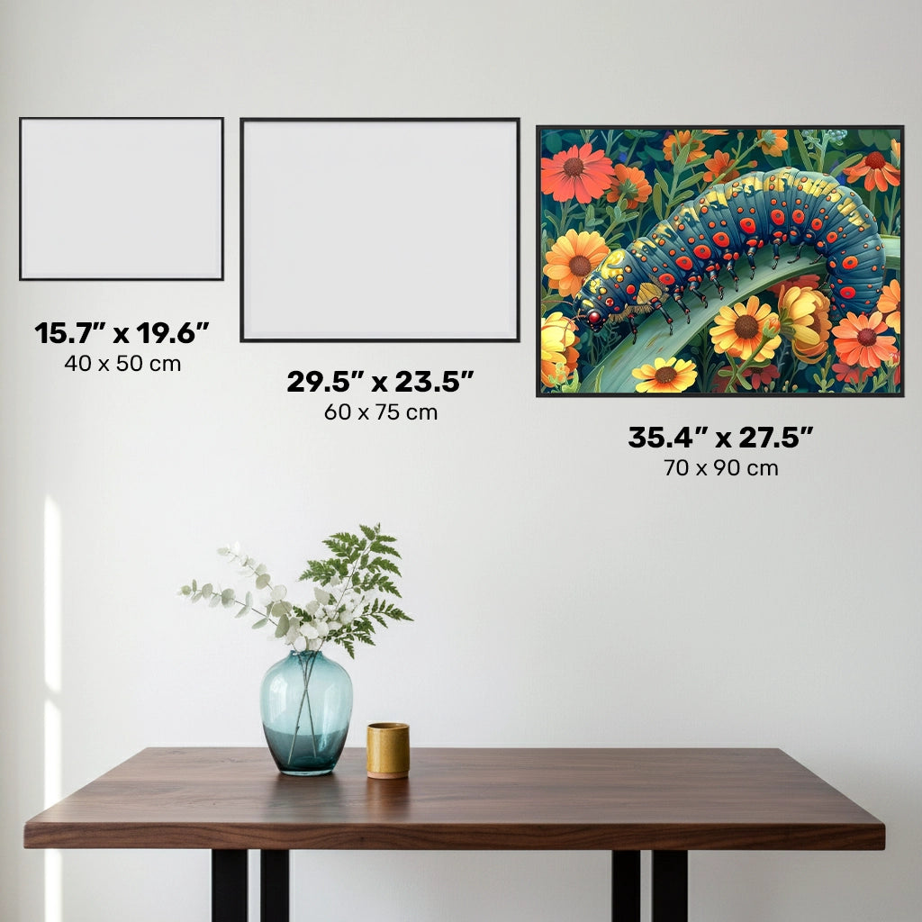 Oruga Herbácea - Pintura de Diamante - Extra Grande