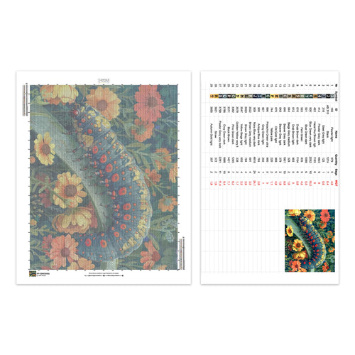 Herbaceous Caterpillar - Diamond Painting