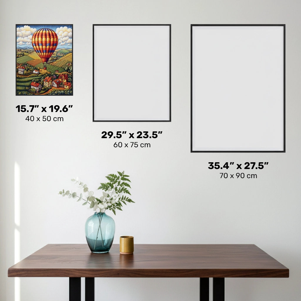 Crossing the Vineyards - Diamond Painting - Standard Size