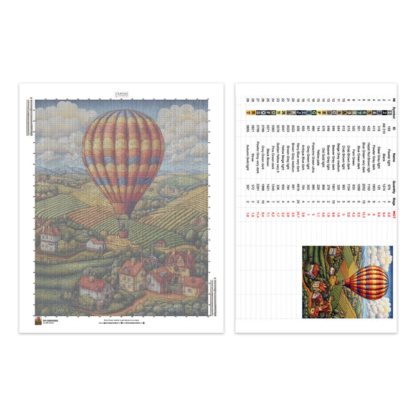 Crossing the Vineyards - Diamond Painting - Standard Size