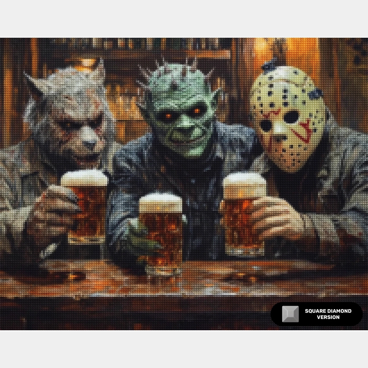 Spöklika Hälsningar - Diamantmålning - X-Stor