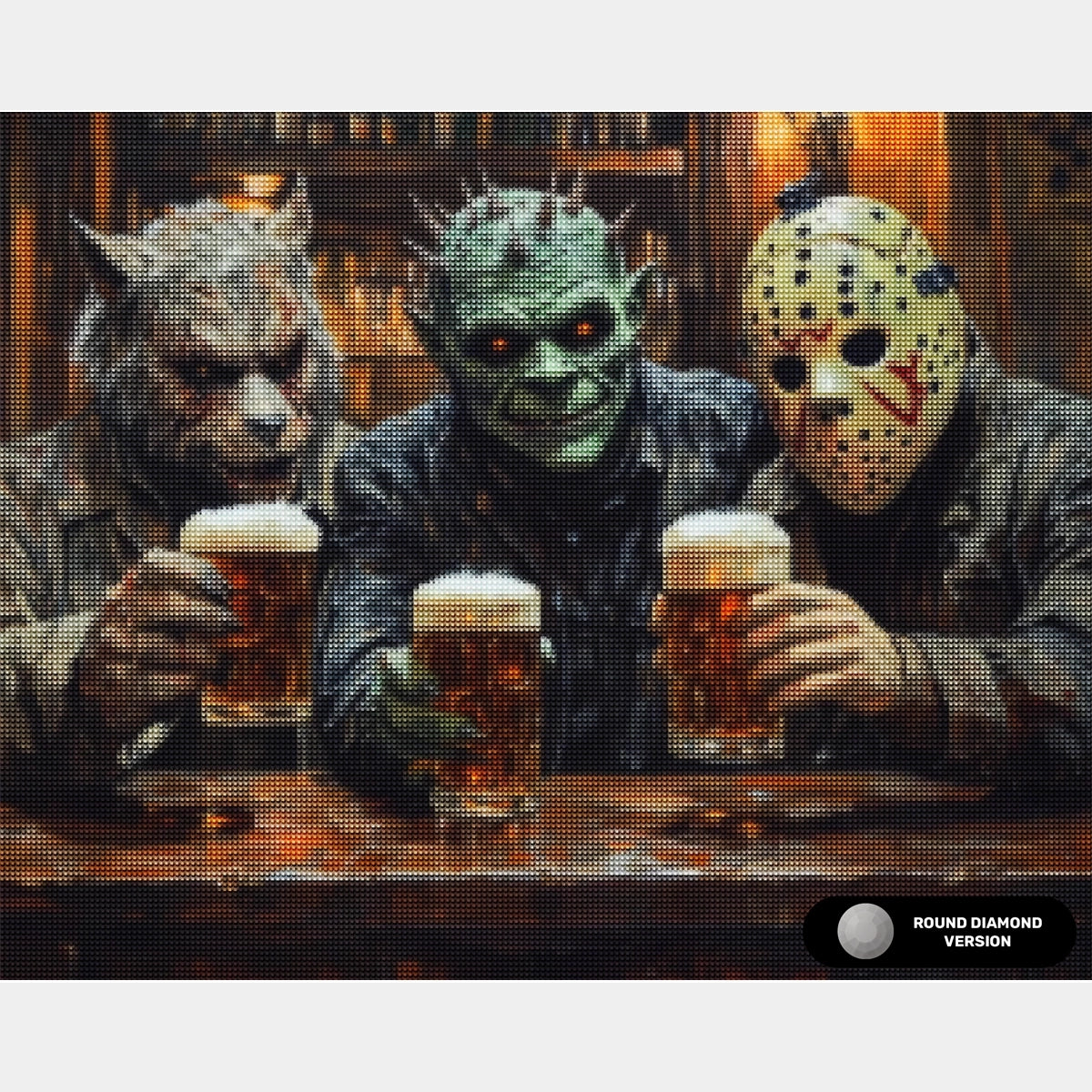 Spöklika Hälsningar - Diamantmålning - X-Stor