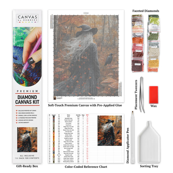 Häxans Väg - Diamantmålning - X-Stor