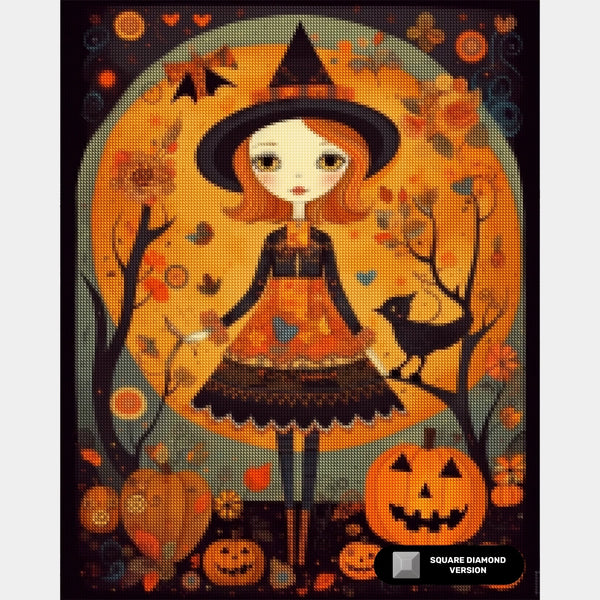 Höstförtrollning - Diamantmålning - Standardstorlek