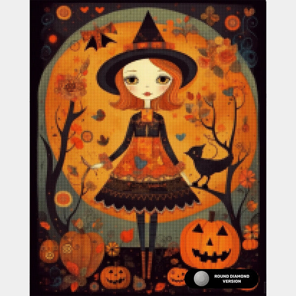 Höstförtrollning - Diamantmålning - Standardstorlek