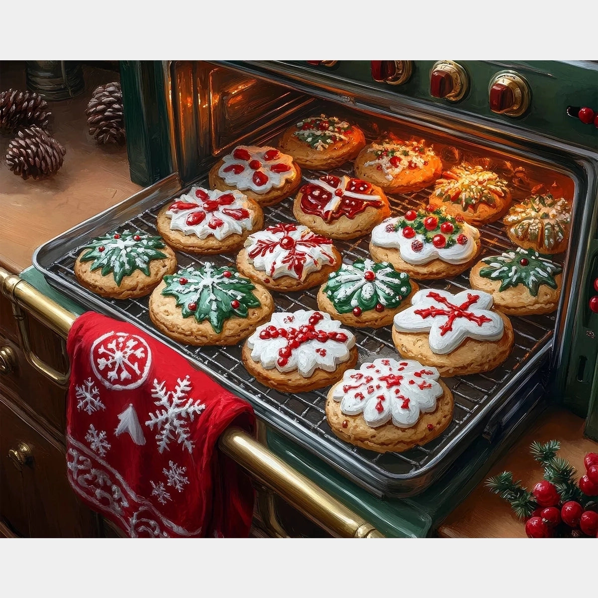 Un Goût de Noël - Peinture Diamant - Taille Standard