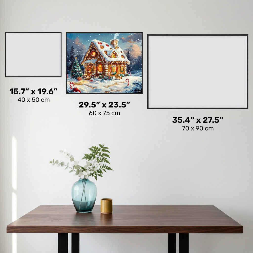 Dulce Retiro Invernal - Pintura de Diamantes - Grande