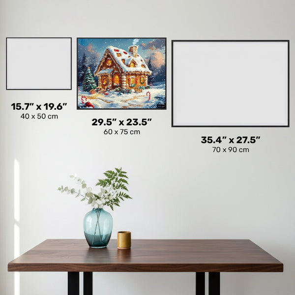 Dulce Retiro Invernal - Pintura de Diamantes - Grande