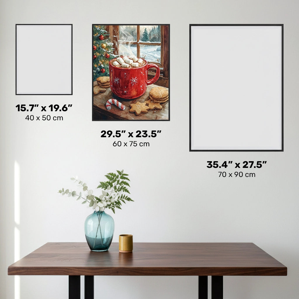 Taza Feliz y Malvaviscos - Pintura de Diamante - Grande