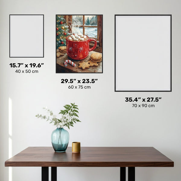 Taza Feliz y Malvaviscos - Pintura de Diamante - Grande