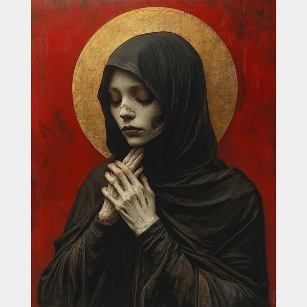 Tålmodighet som en helgen - Diamantmaleri - Stor