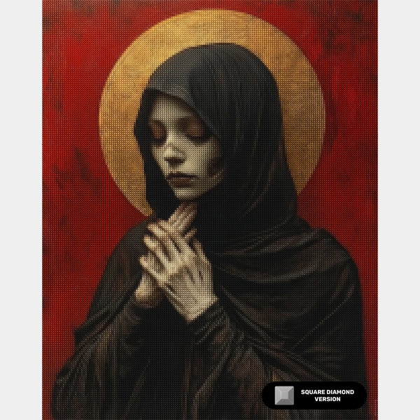 Tålmodighet som en helgen - Diamantmaleri - Stor