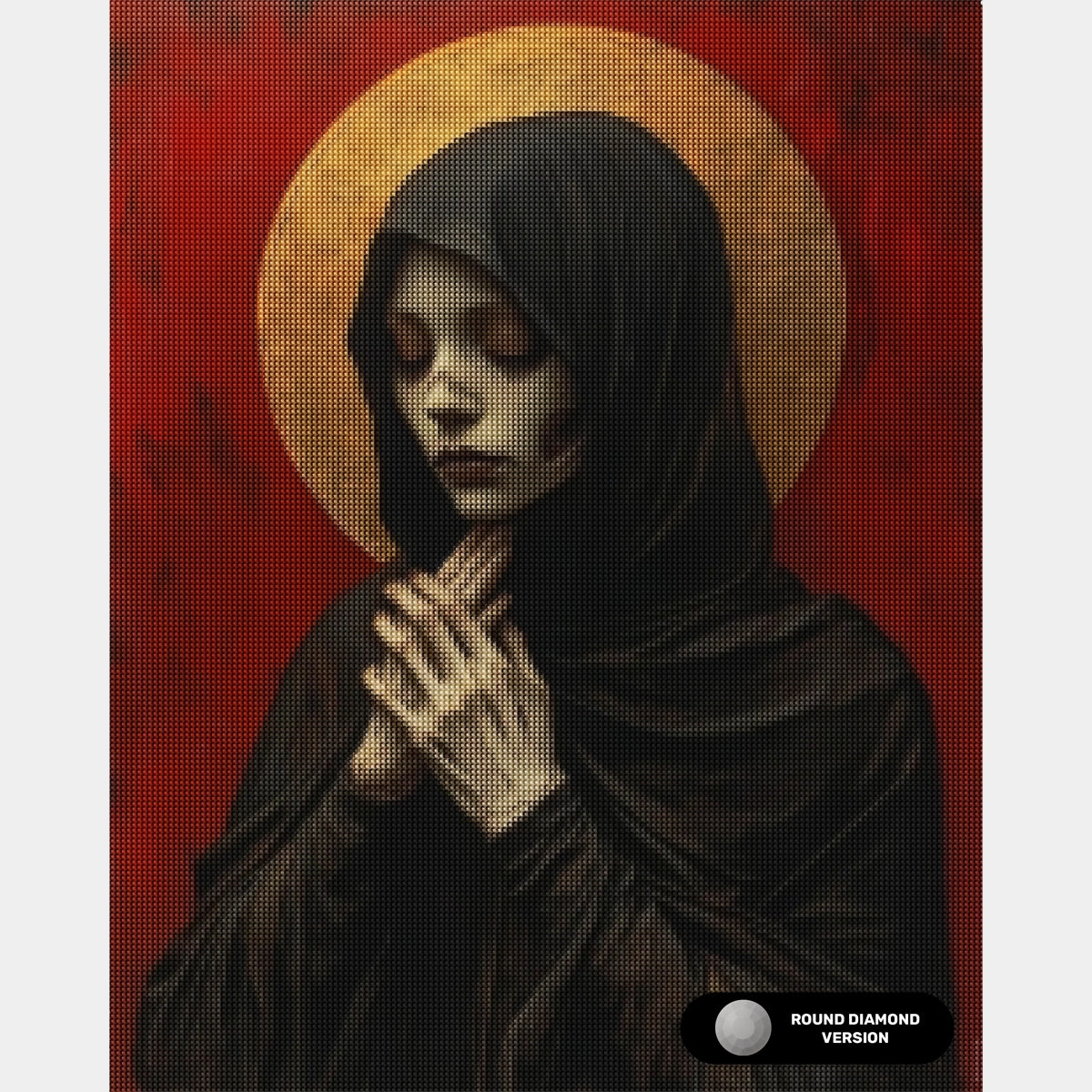 Tålmodighet som en helgen - Diamantmaleri - Stor