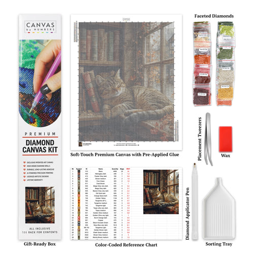 The Book Nook - Diamond Painting - X-Large