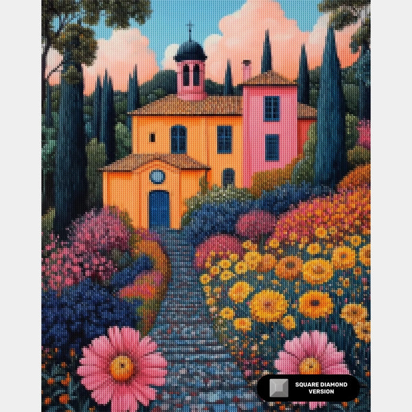 Manoir en Provence - Peinture de diamant - Grand